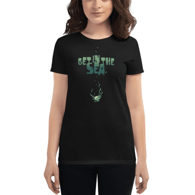 Get in the Sea fitted t-shirt