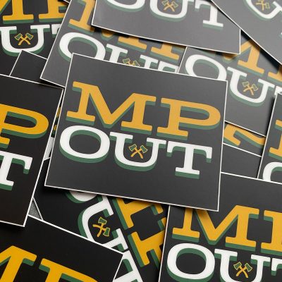 MP Out stickers