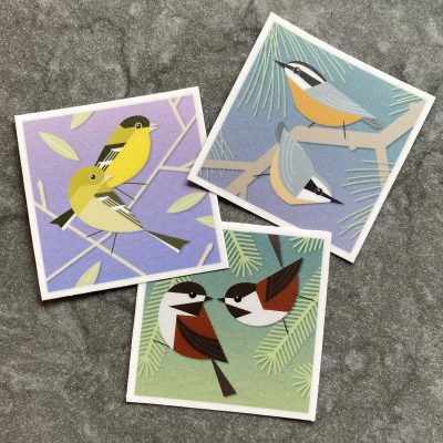 PNW backyard songbirds sticker set