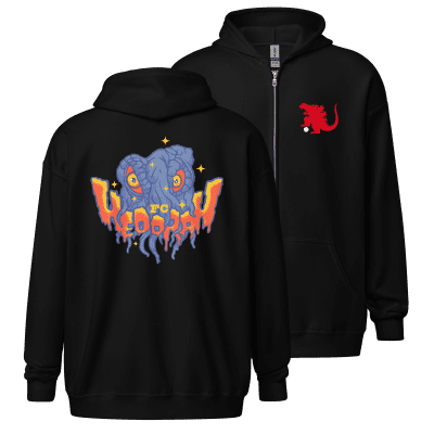 Hedorah FC Kaiju Soccer League zipup hoodie