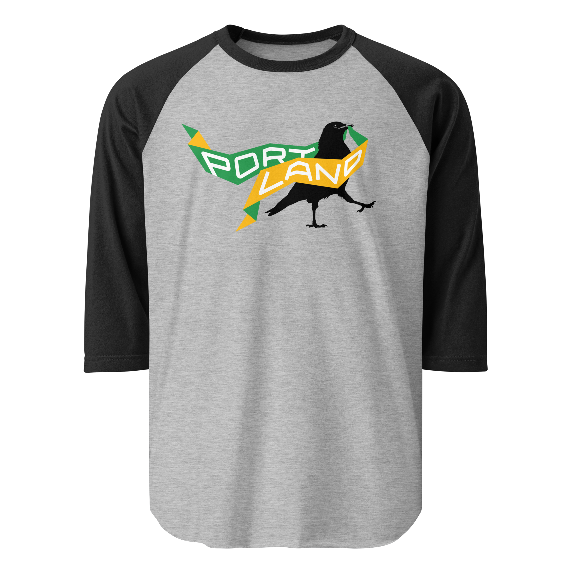 Portland Represent! crow raglan sleeve