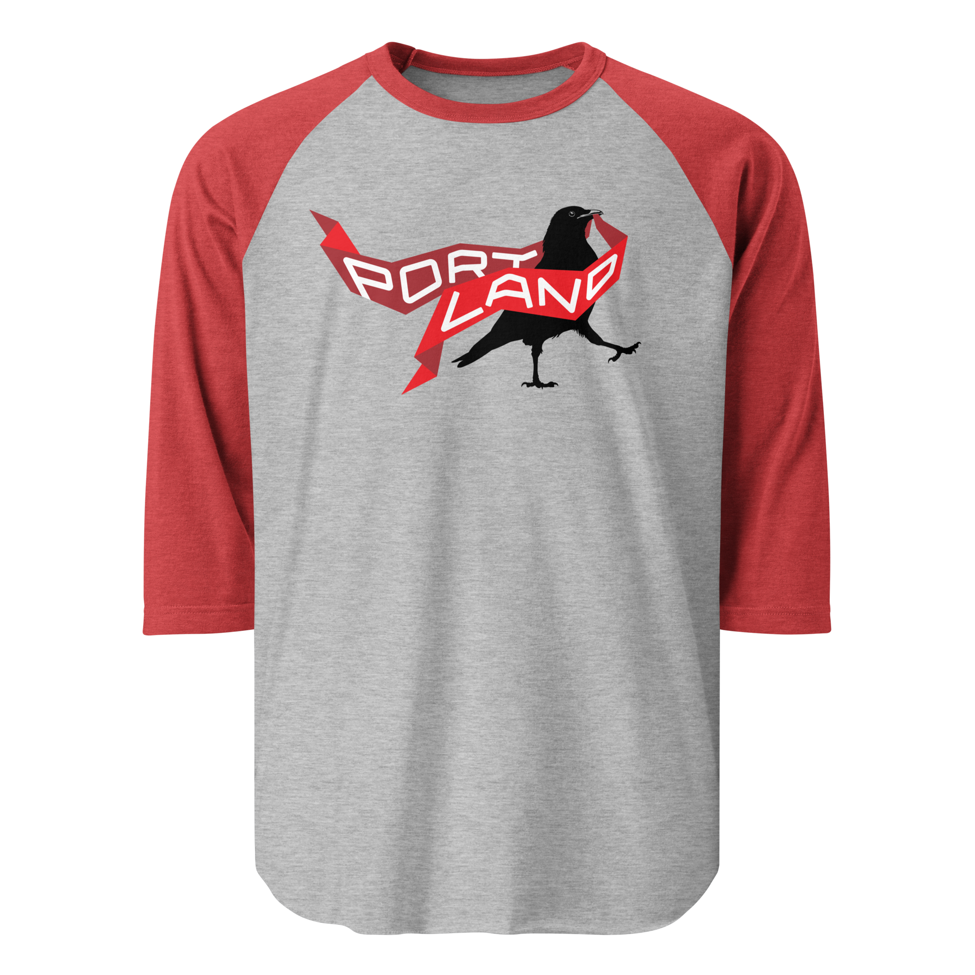 Portland Represent! crow raglan sleeve