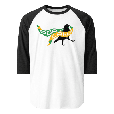 Portland Represent! crow raglan sleeve
