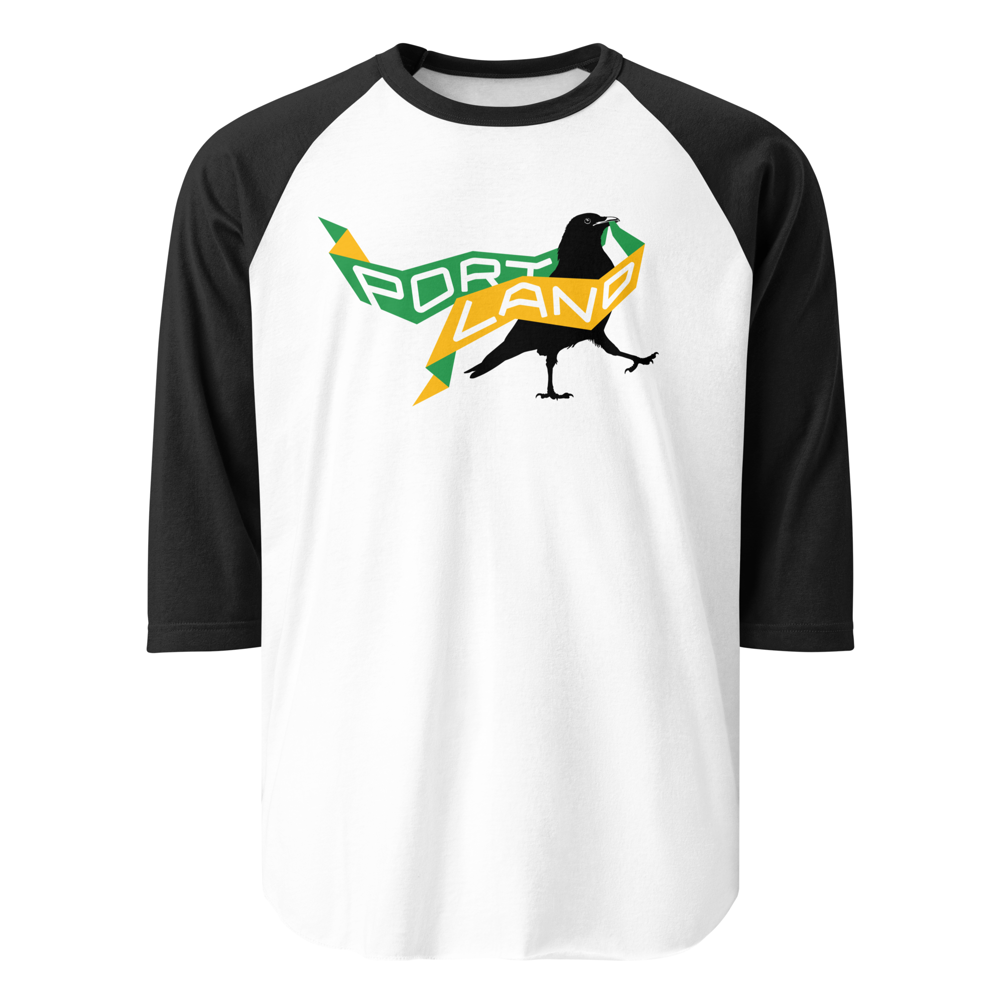 Portland Represent! crow raglan sleeve