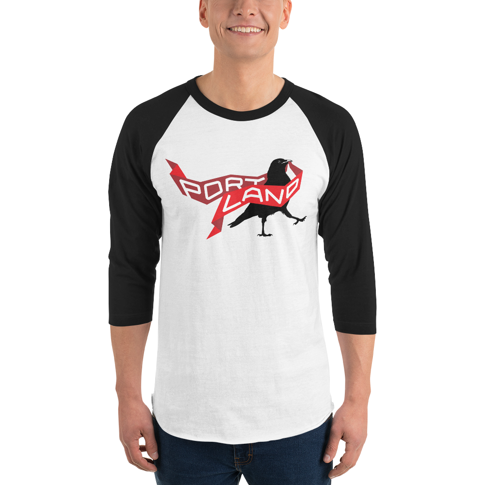 Portland Represent! crow raglan sleeve