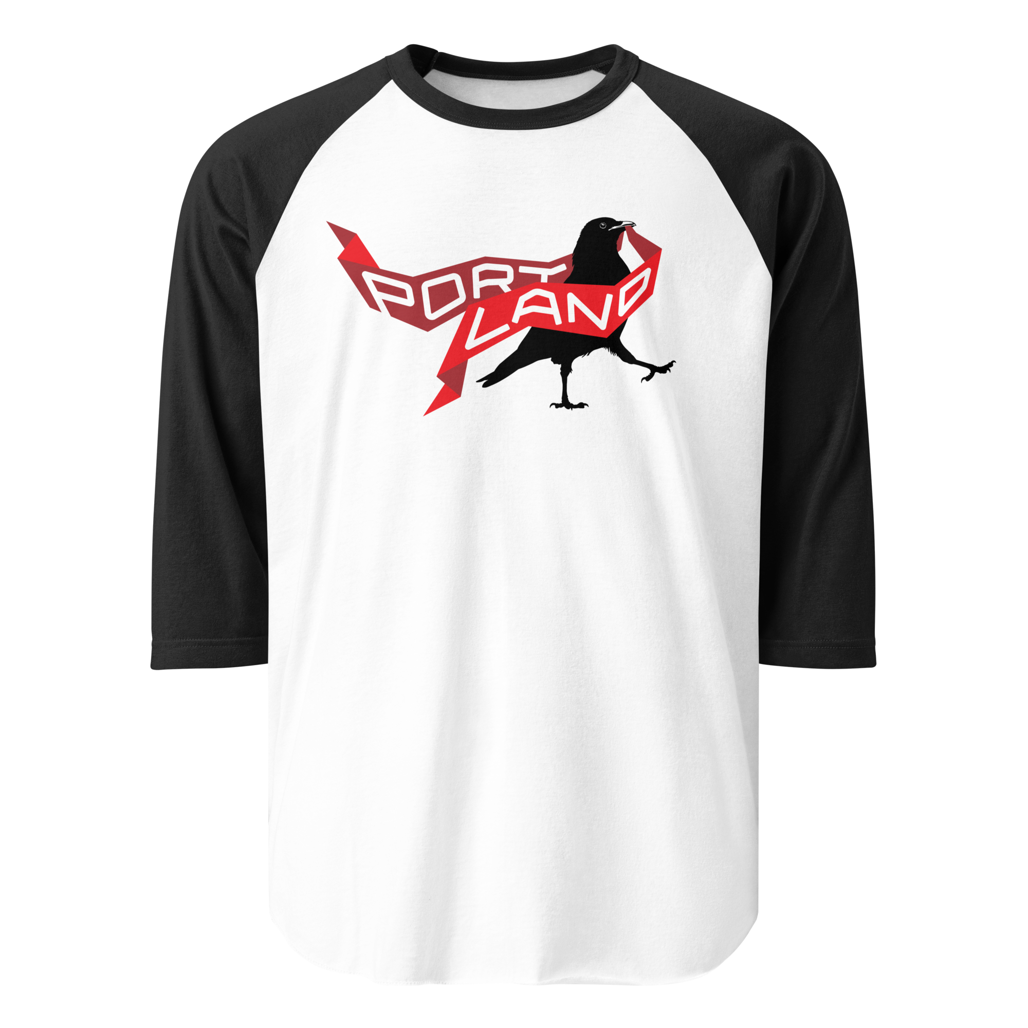 Portland Represent! crow raglan sleeve
