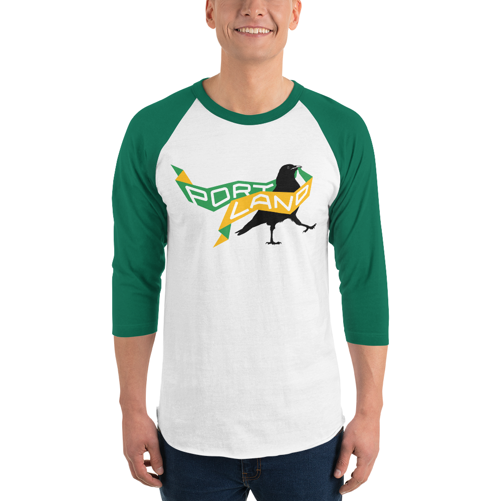 Portland Represent! crow raglan sleeve