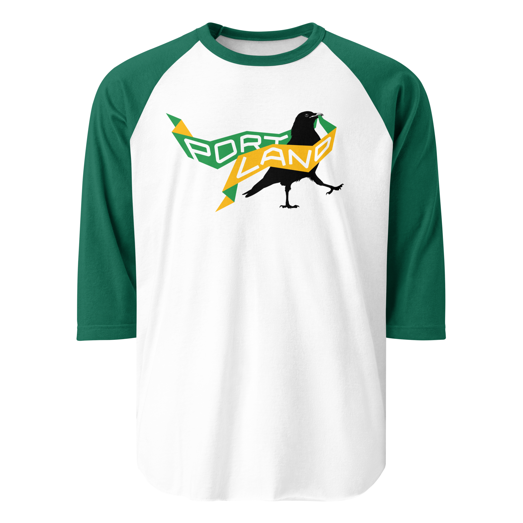 Portland Represent! crow raglan sleeve
