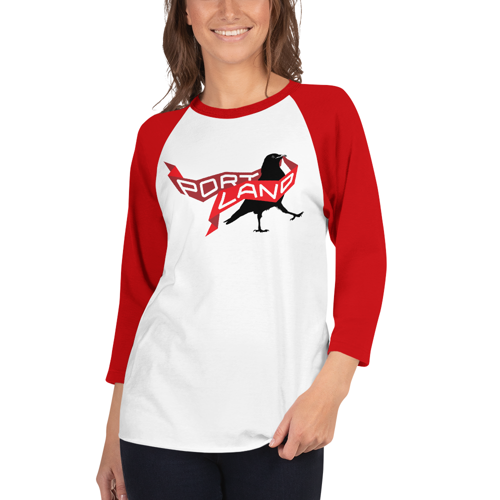 Portland Represent! crow raglan sleeve