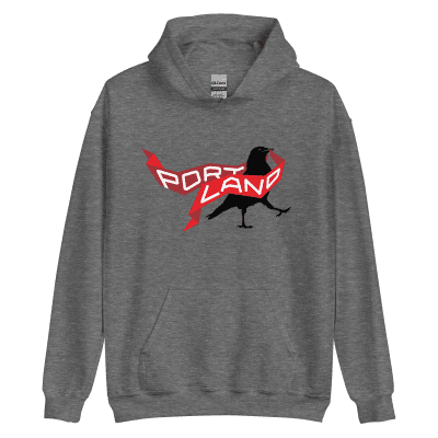 Portland Represent! crow pullover hoodie