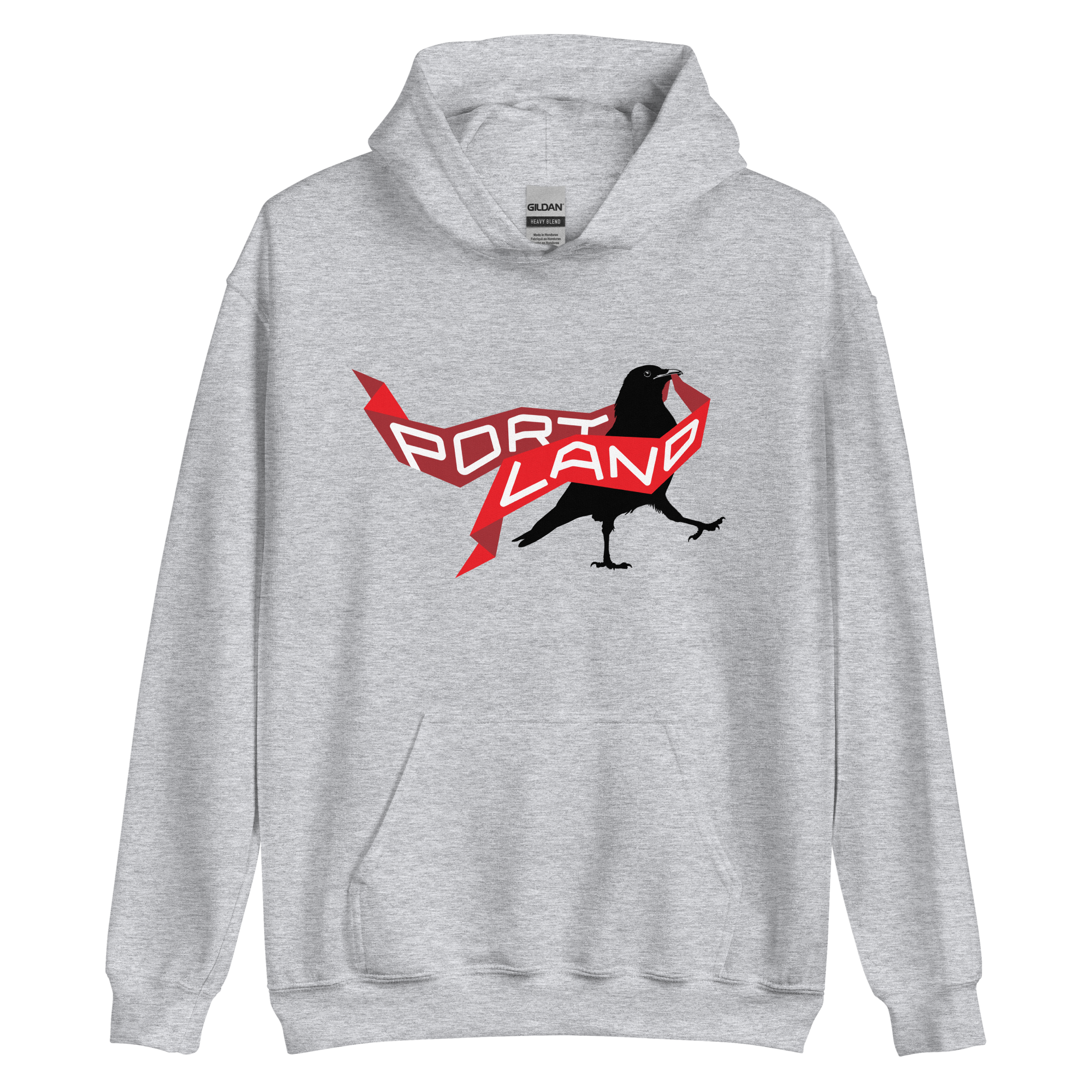 Portland Represent! crow pullover hoodie
