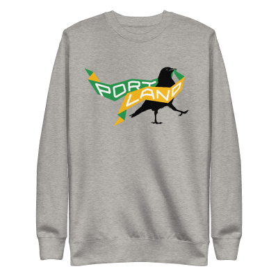 Portland Represent! crow sweatshirt