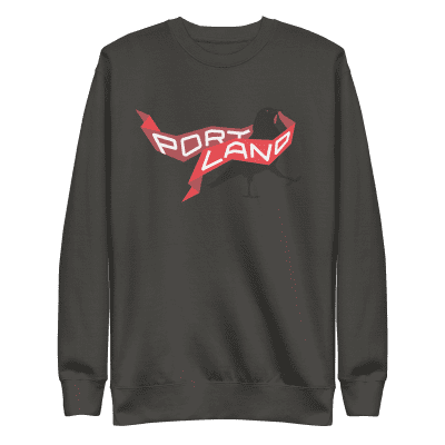 Portland Represent! crow sweatshirt