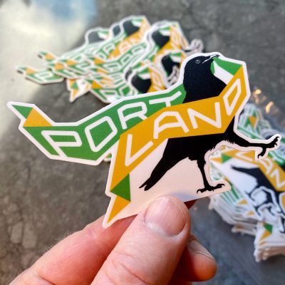 Portland Crow Represent! sticker