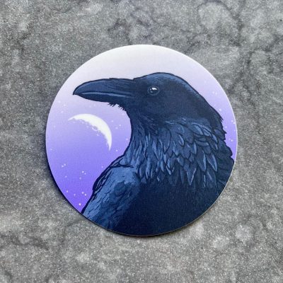 PNW American Raven sticker