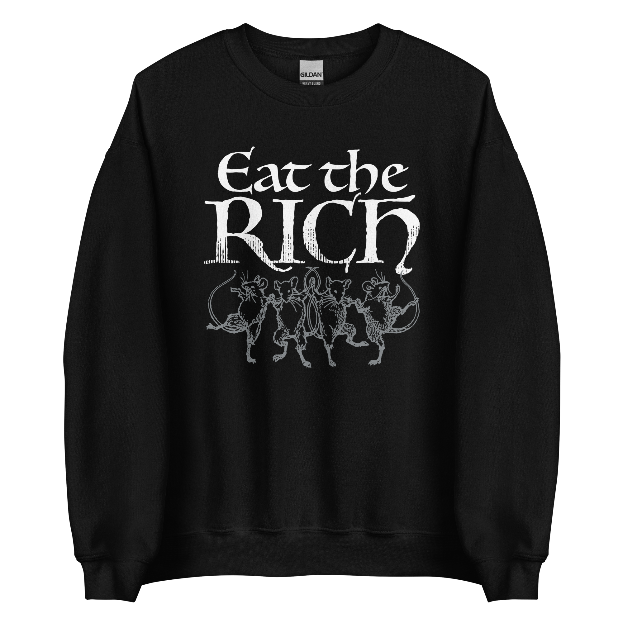 Eat the Rich (dancing rats) sweatshirt - Image 2