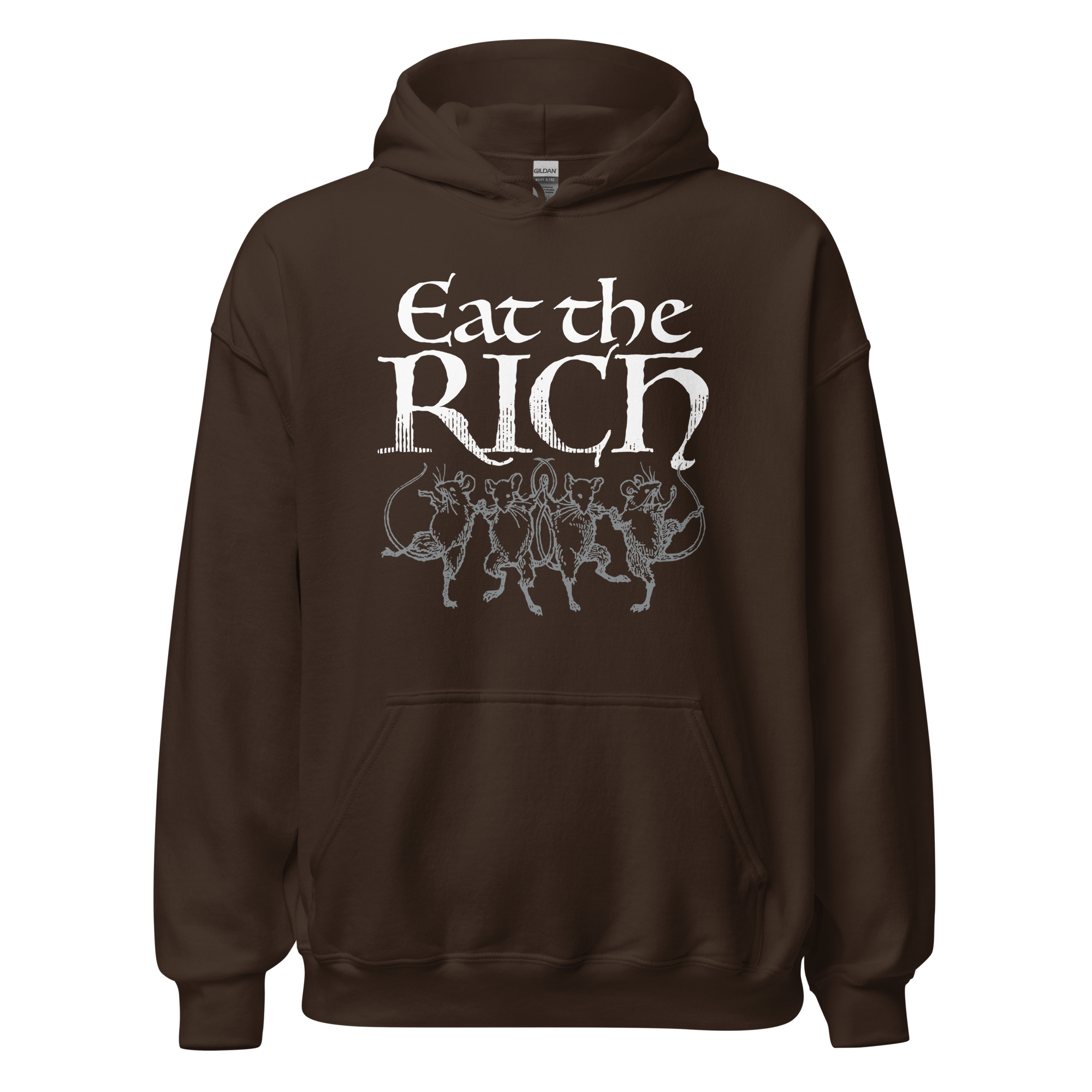 Eat the Rich (dancing rats) pullover hoodie - Image 4
