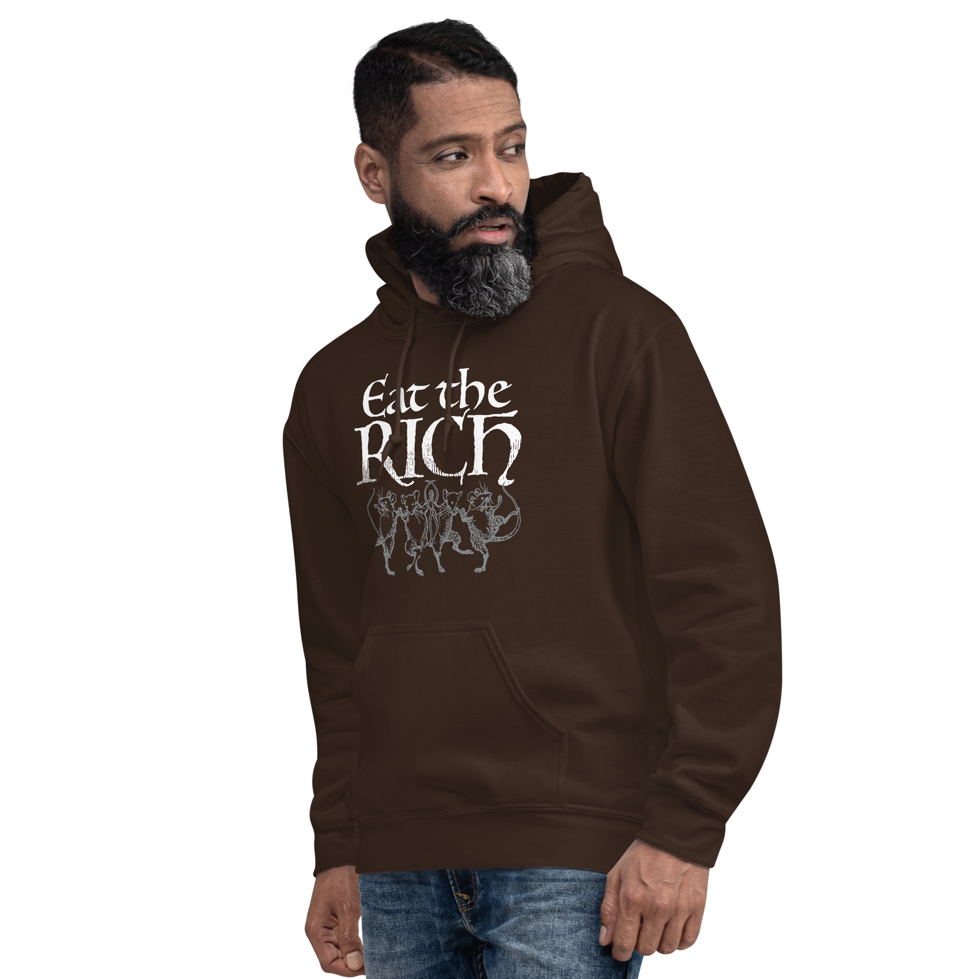 Eat the Rich (dancing rats) pullover hoodie - Image 8