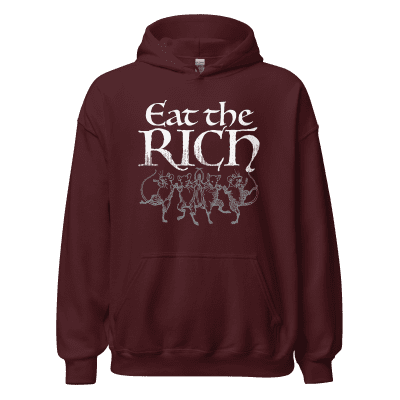 Eat the Rich (dancing rats) pullover hoodie