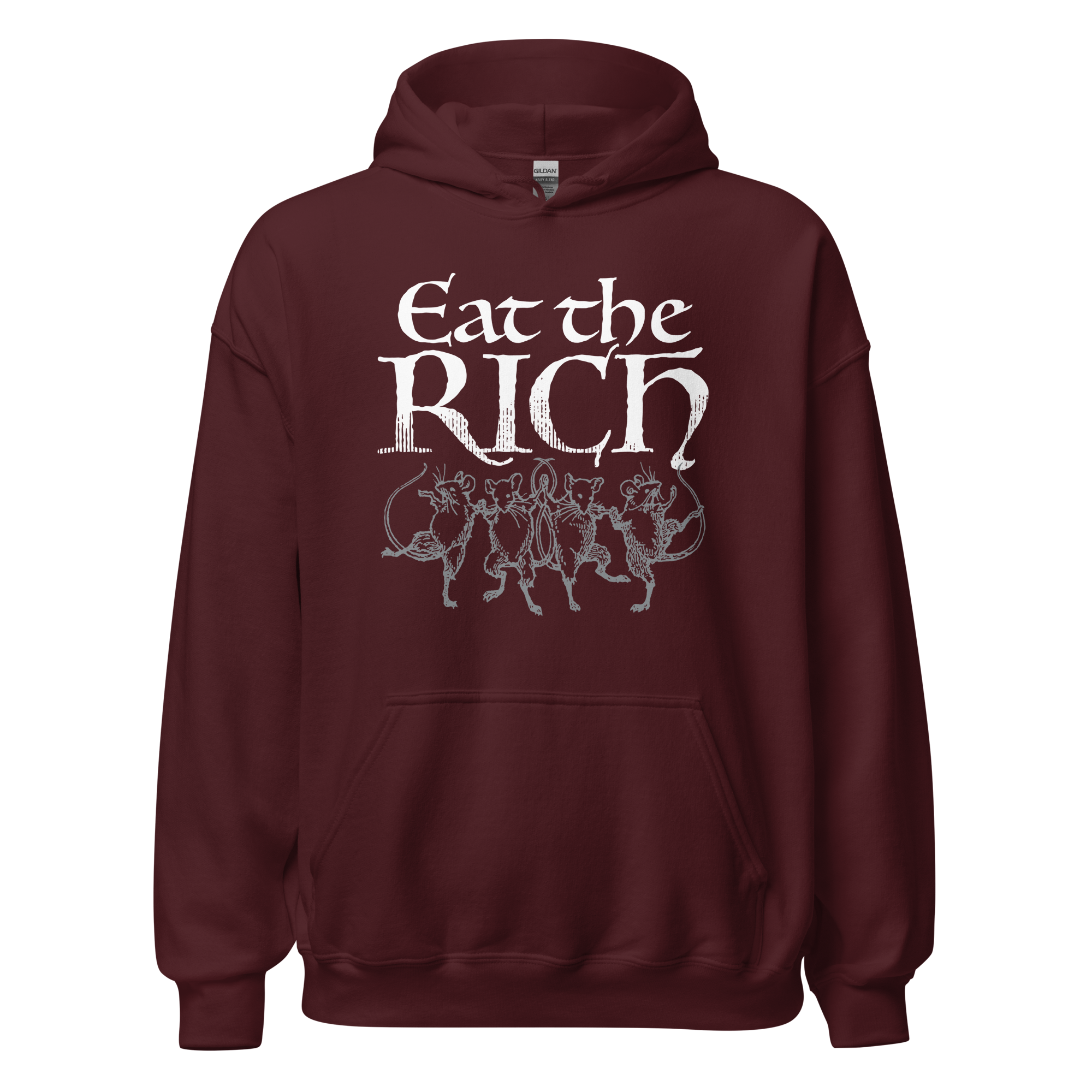Eat the Rich (dancing rats) pullover hoodie