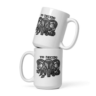 Yo Decido white mug