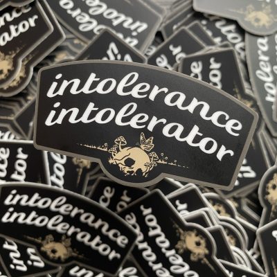 Intolerance Intolerator sticker Karl Popper
