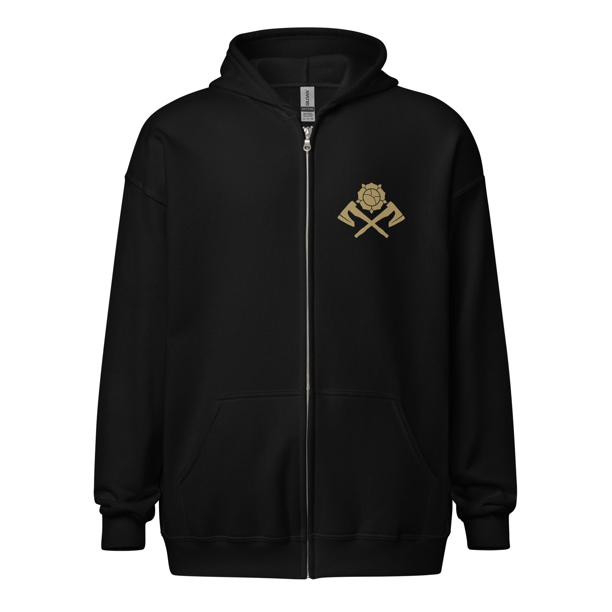 Rose City Kitty (Maneki-Neko) zip hoodie - Image 2