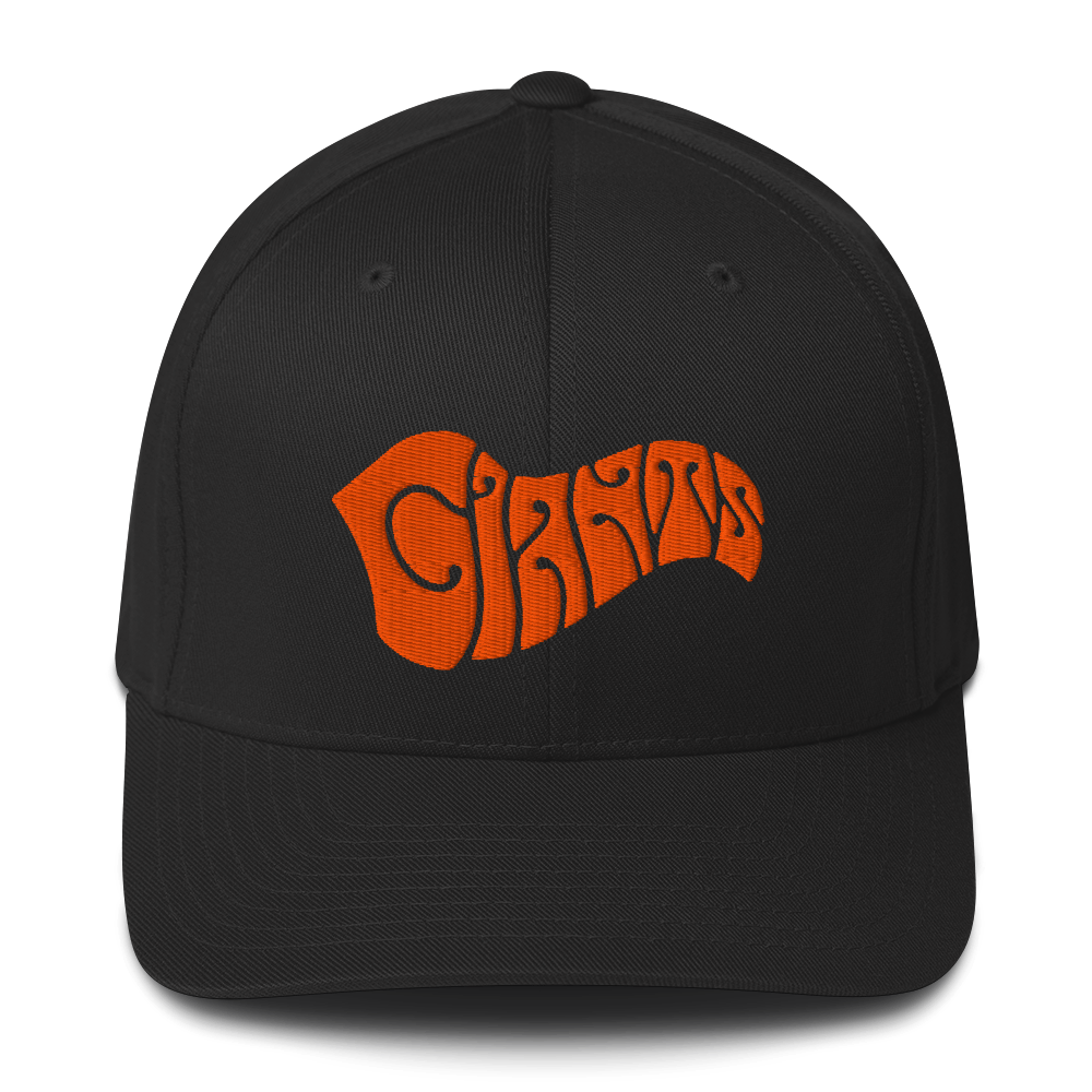 San Francisco "Fillmore" logo orange+black flexfit baseball cap