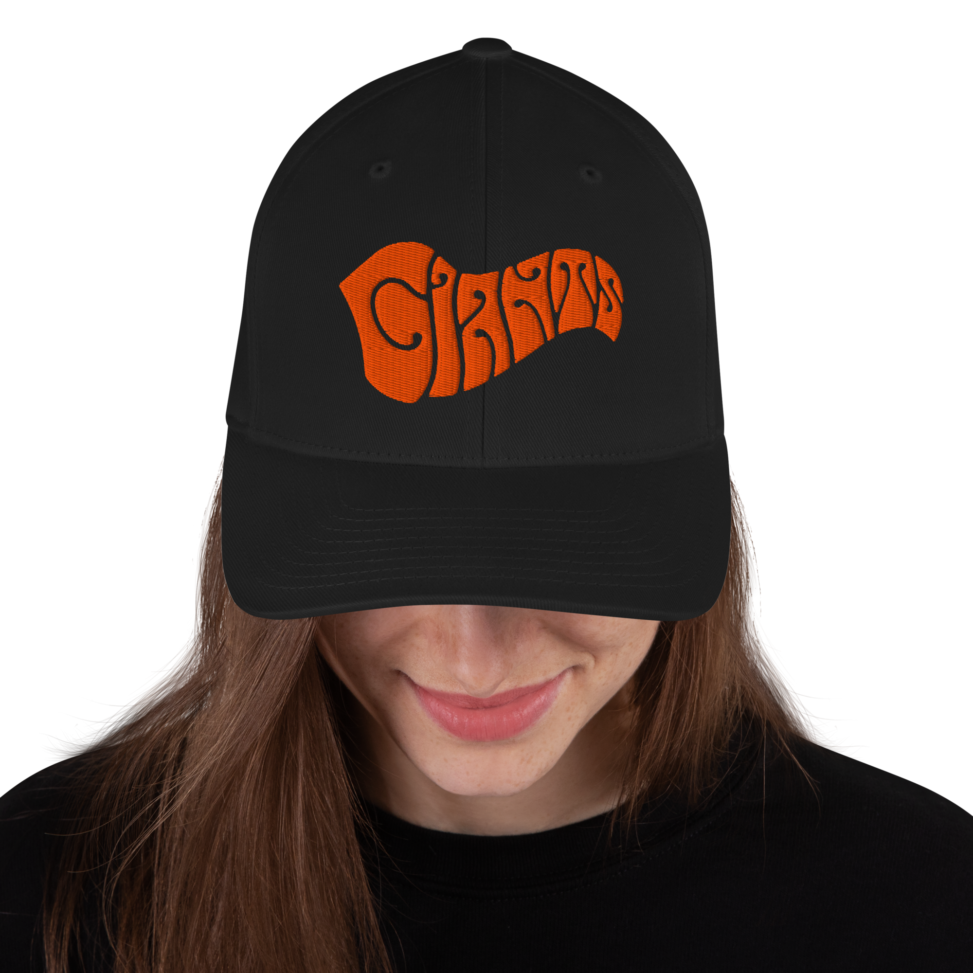 San Francisco "Fillmore" logo orange+black flexfit baseball cap - Image 4