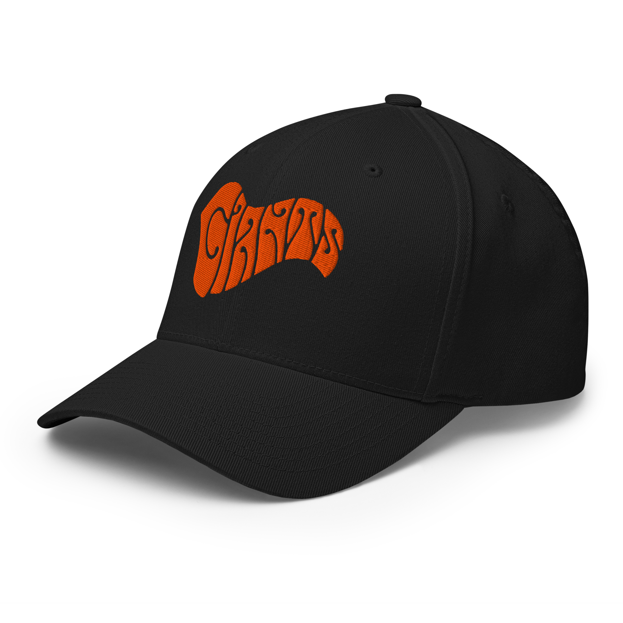 San Francisco "Fillmore" logo orange+black flexfit baseball cap - Image 2