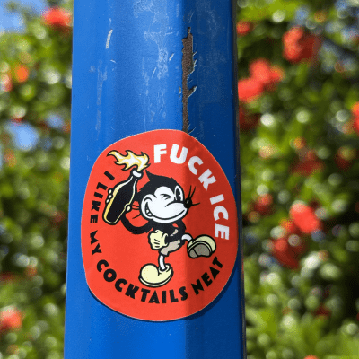I Like My Cocktails Neat FUCK ICE sticker