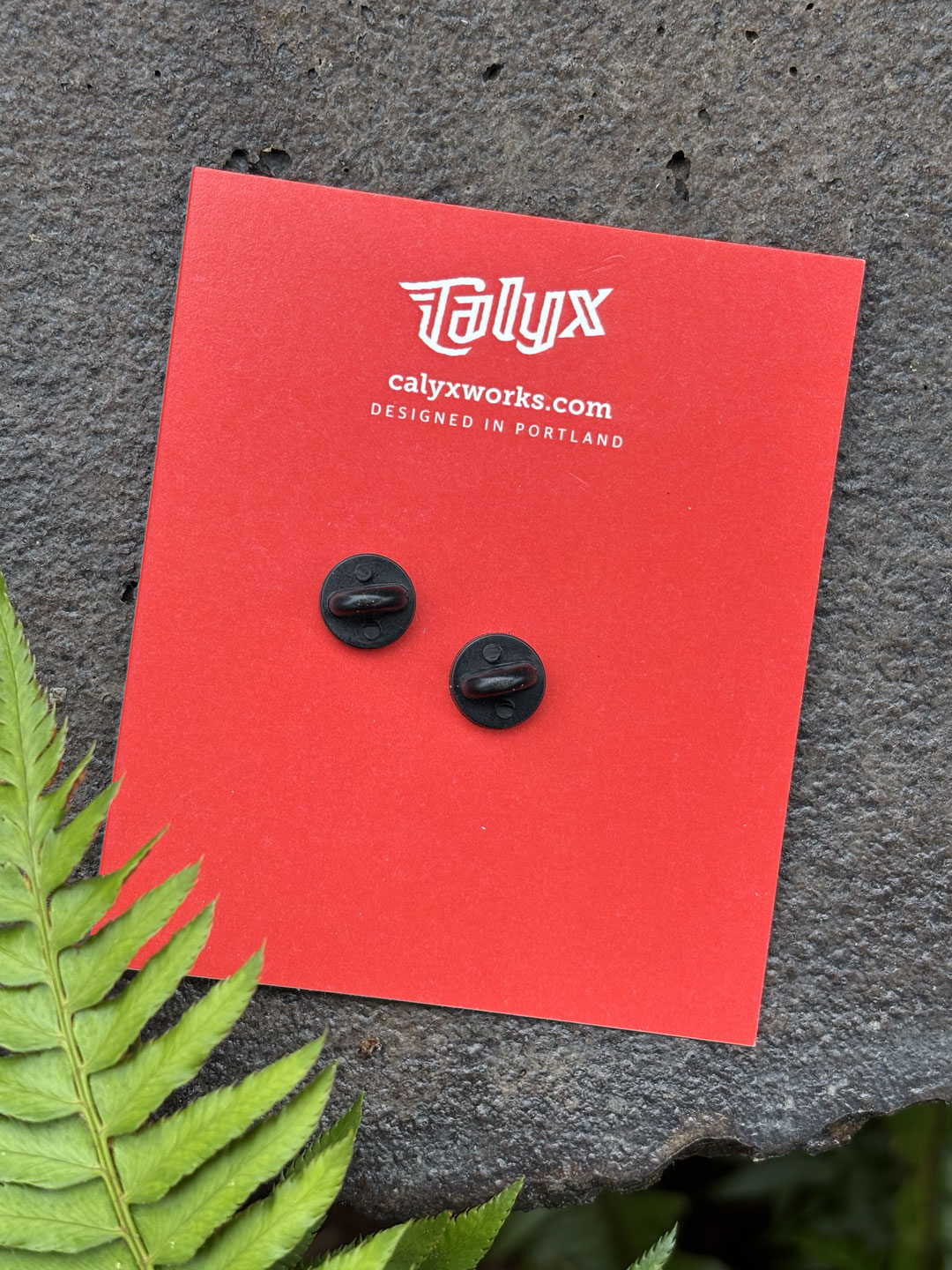 Portland Crow enamel pin