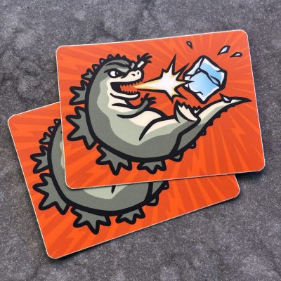 Godzilla Melts ICE sticker