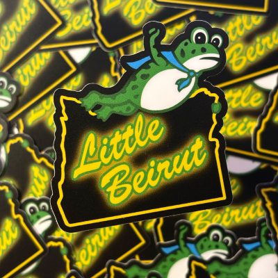 Portland Frog Little Beirut Stickers