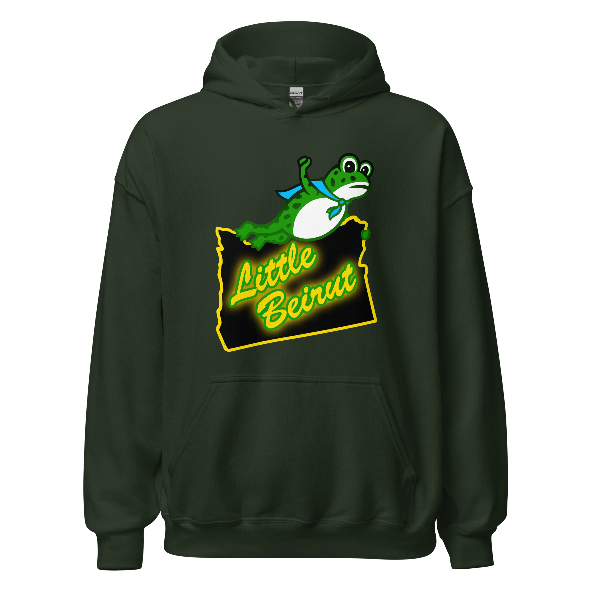 Portland Frog Little Beirut pullover hoodie - Image 3