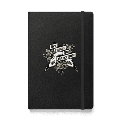 All Crows Are Brilliant hardcover notebook