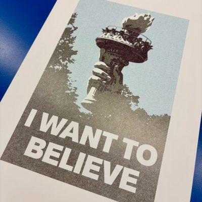 I Want To Believe - Liberty Torch poster (untrimmed)