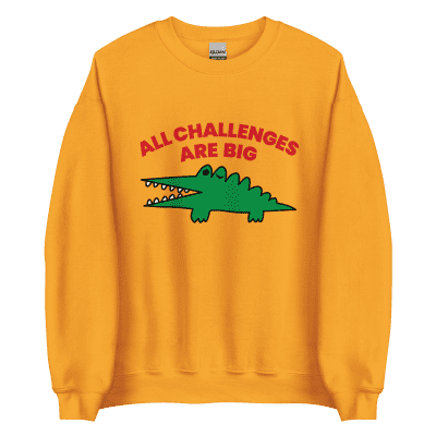 All Challenges Are Big ACAB Sanrio Alligator sweatshirt