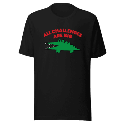 All Challenges Are Big ACAB Sanrio Alligator t-shirt