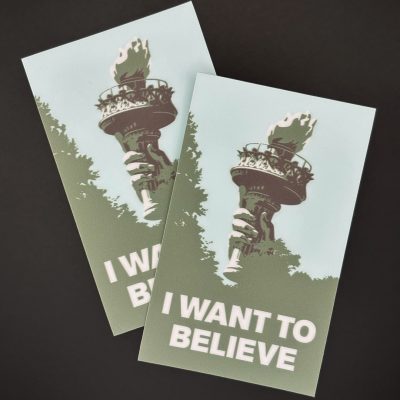 I Want To Believe - Liberty Torch sticker