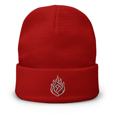 PDX Flaming Rose (Portland Fire) beanie