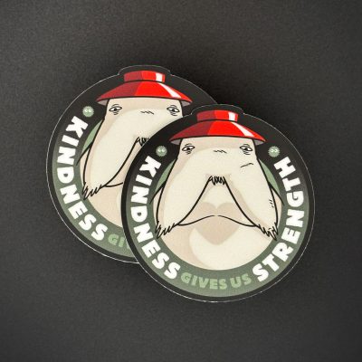 Radish Spirit from Spirited Away – Kindness gives us strength stickers