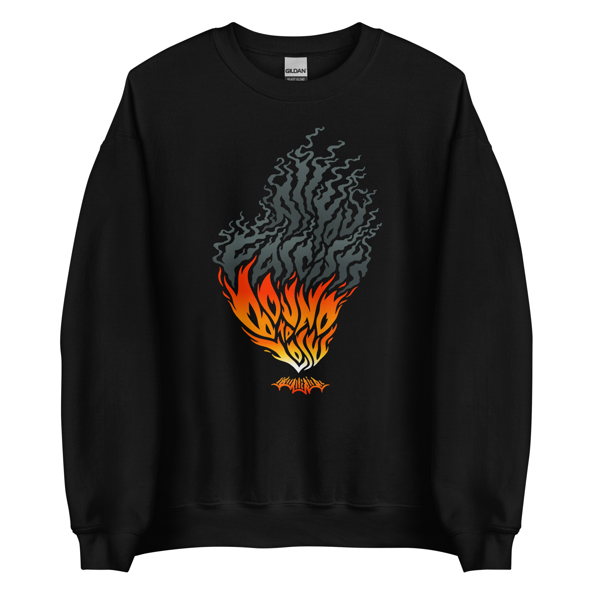 All You Fascists Bound To Lose sweatshirt bonfire