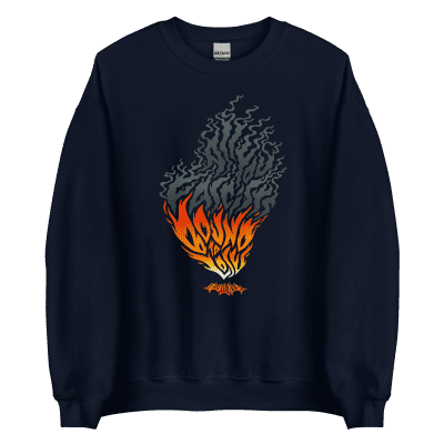 All You Fascists Bound To Lose sweatshirt bonfire