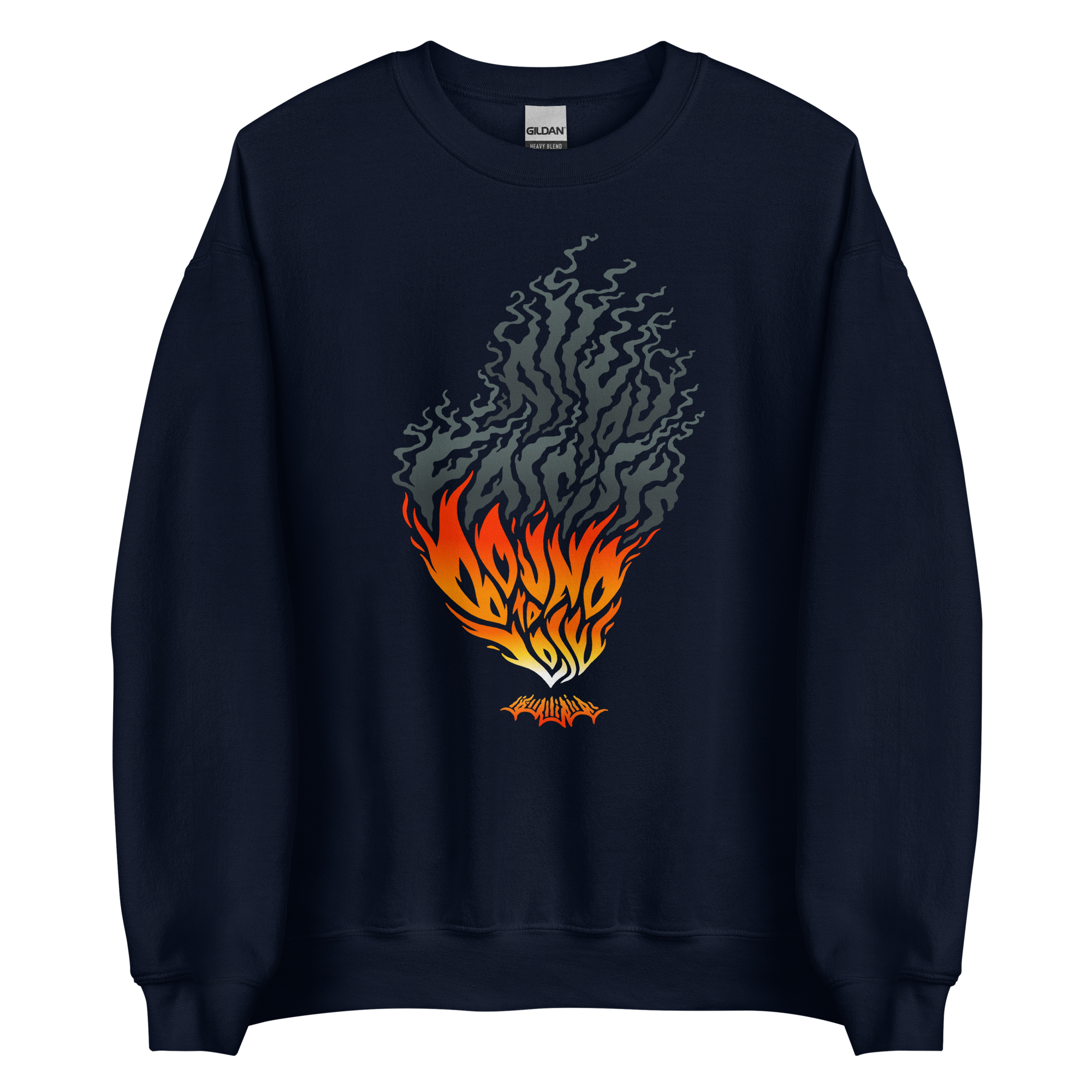 All You Fascists Bound To Lose sweatshirt bonfire