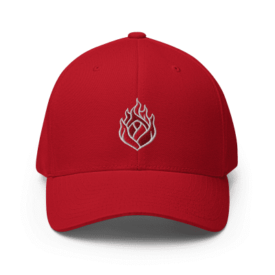 PDX Flaming Rose flexfit cap Portland Fire