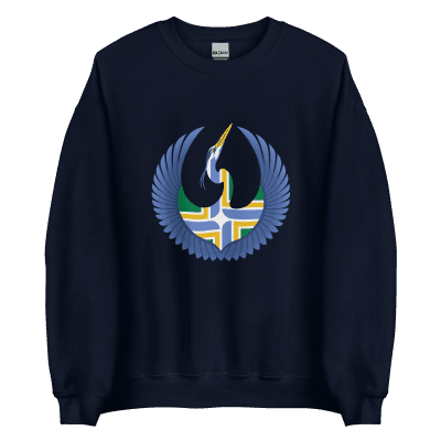 Portland Resistance Rebel Alliance Great Blue Heron sweatshirt
