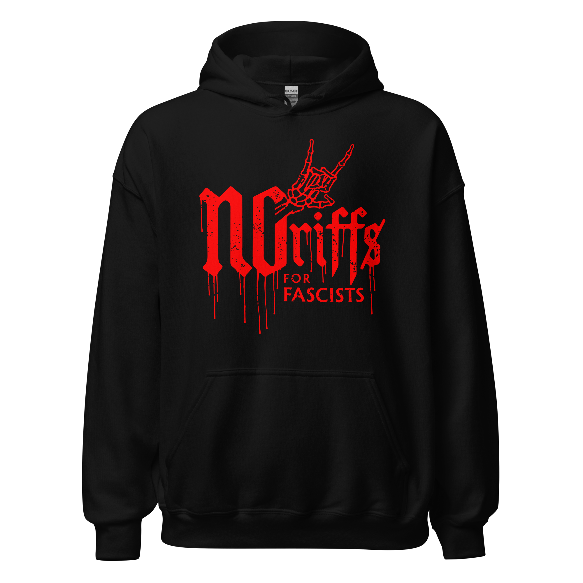 No Riffs for Fascists pullover hoodie