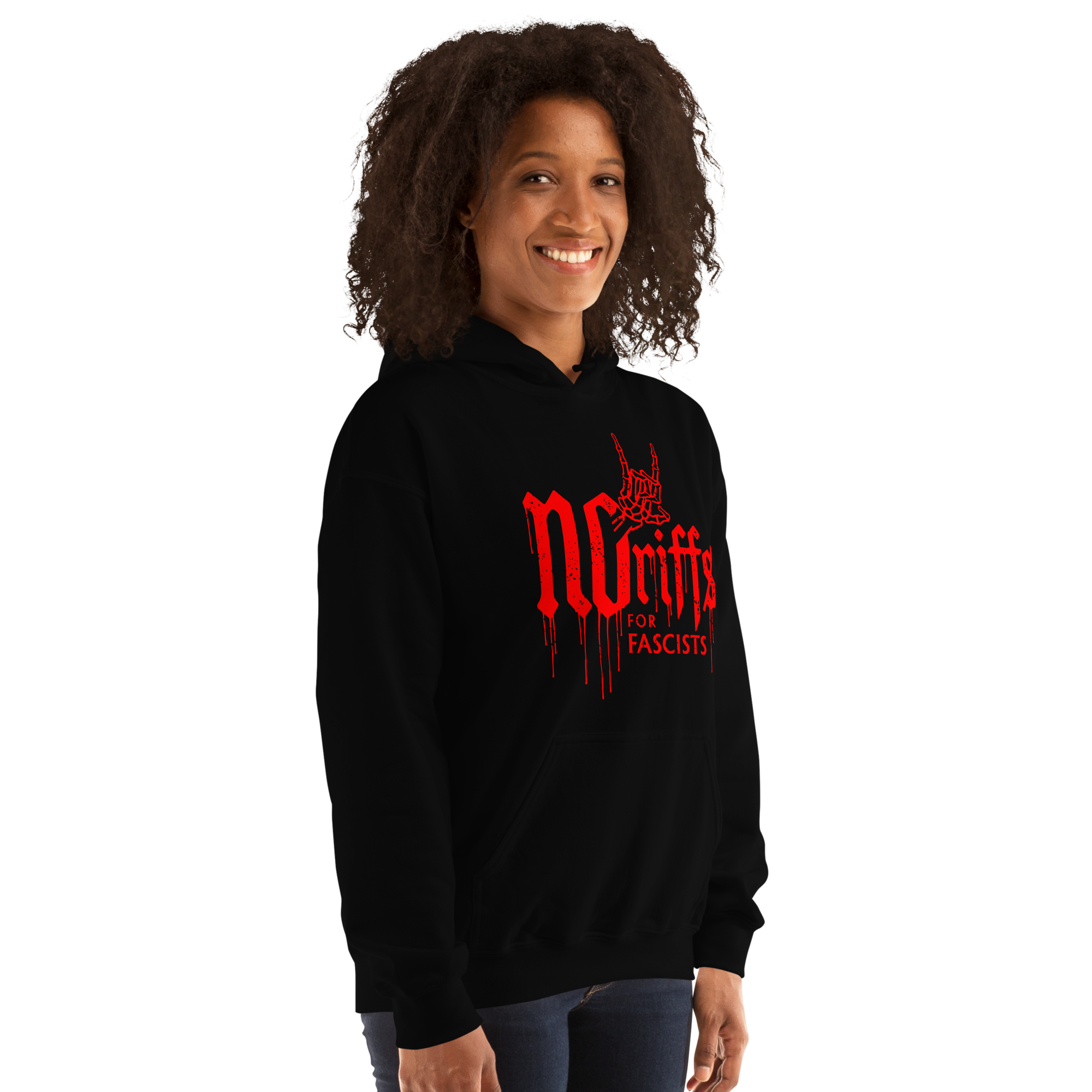 No Riffs for Fascists pullover hoodie - Image 5