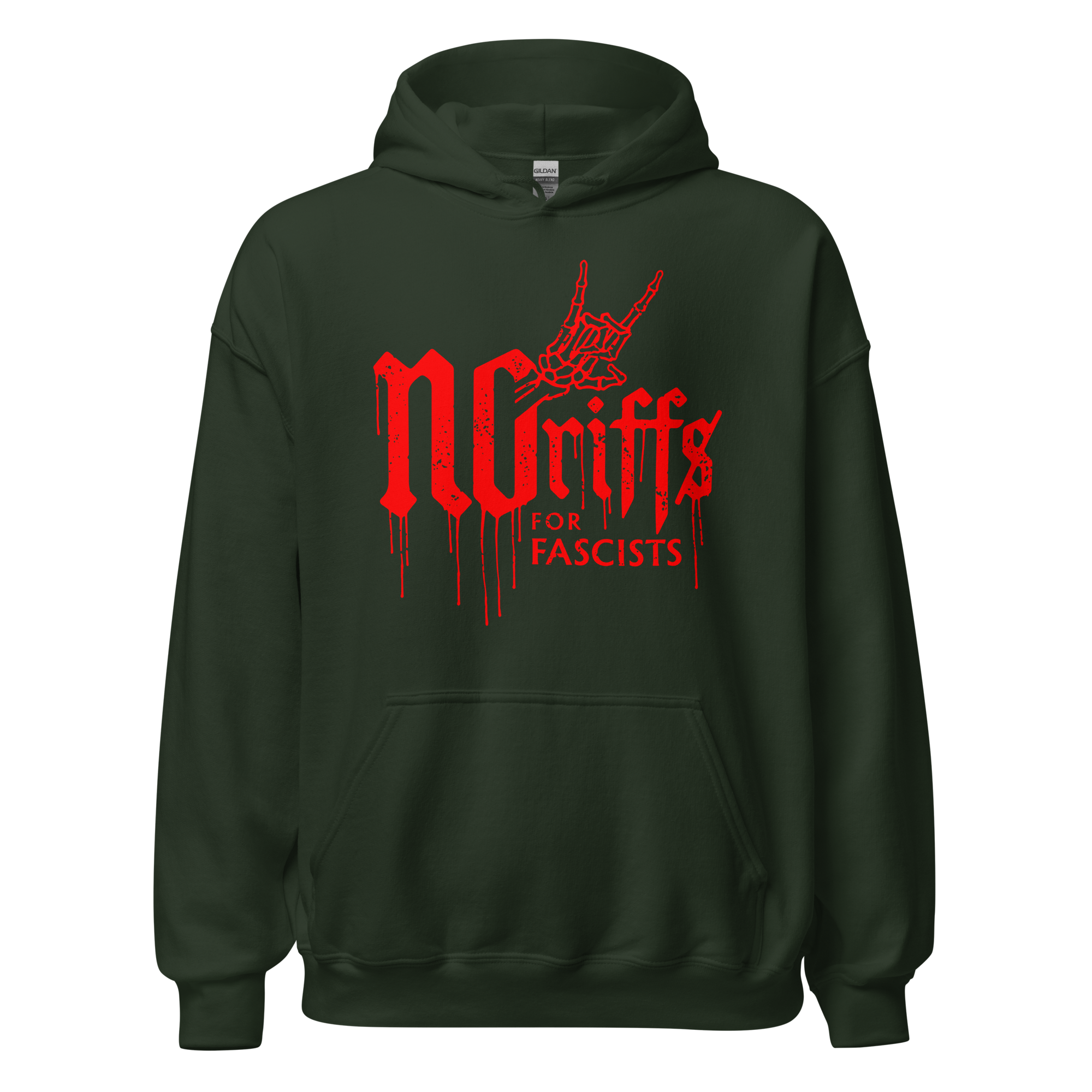 No Riffs for Fascists pullover hoodie - Image 3